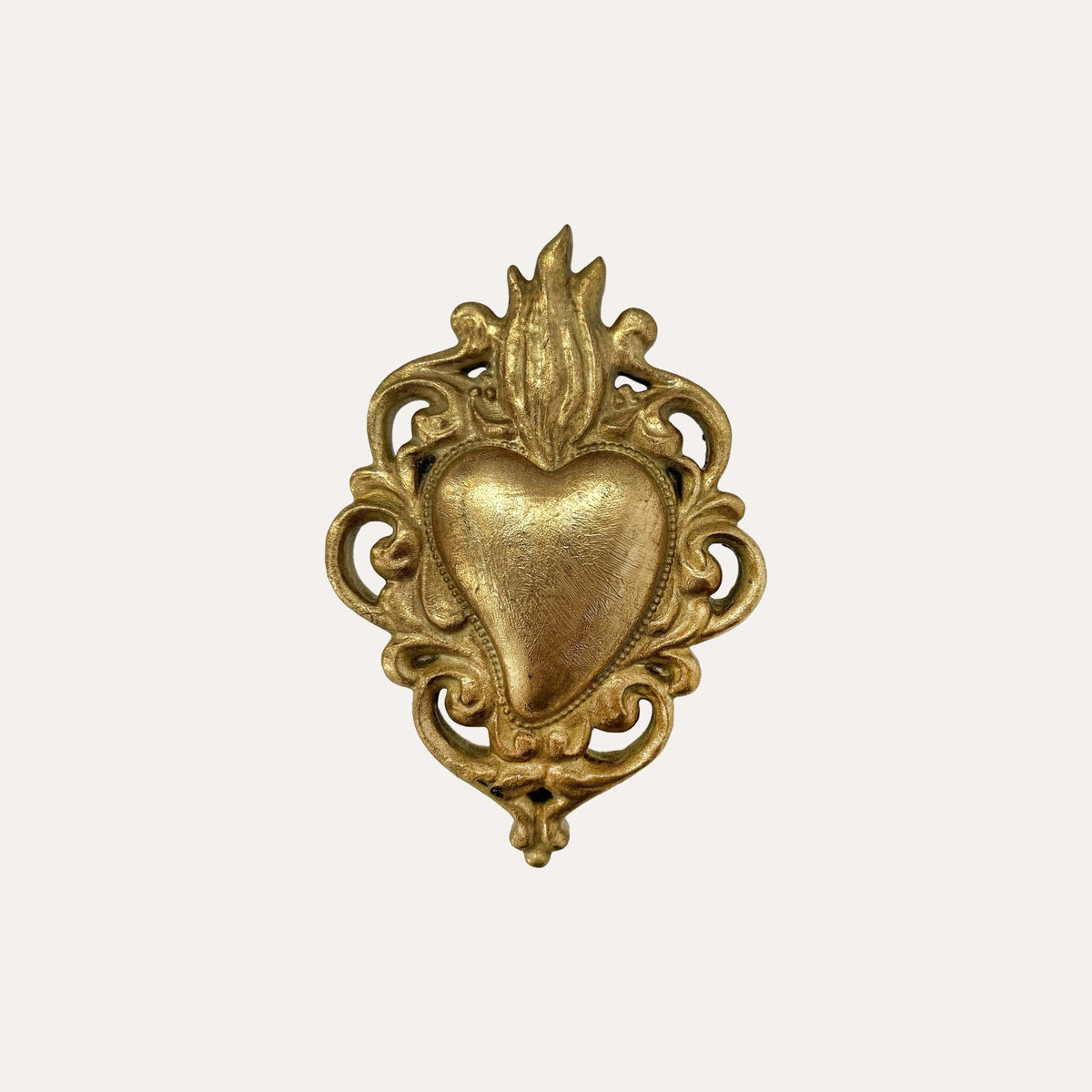 Cuore Sacro in Resina Oro 14x10 cm - KeyHome Store