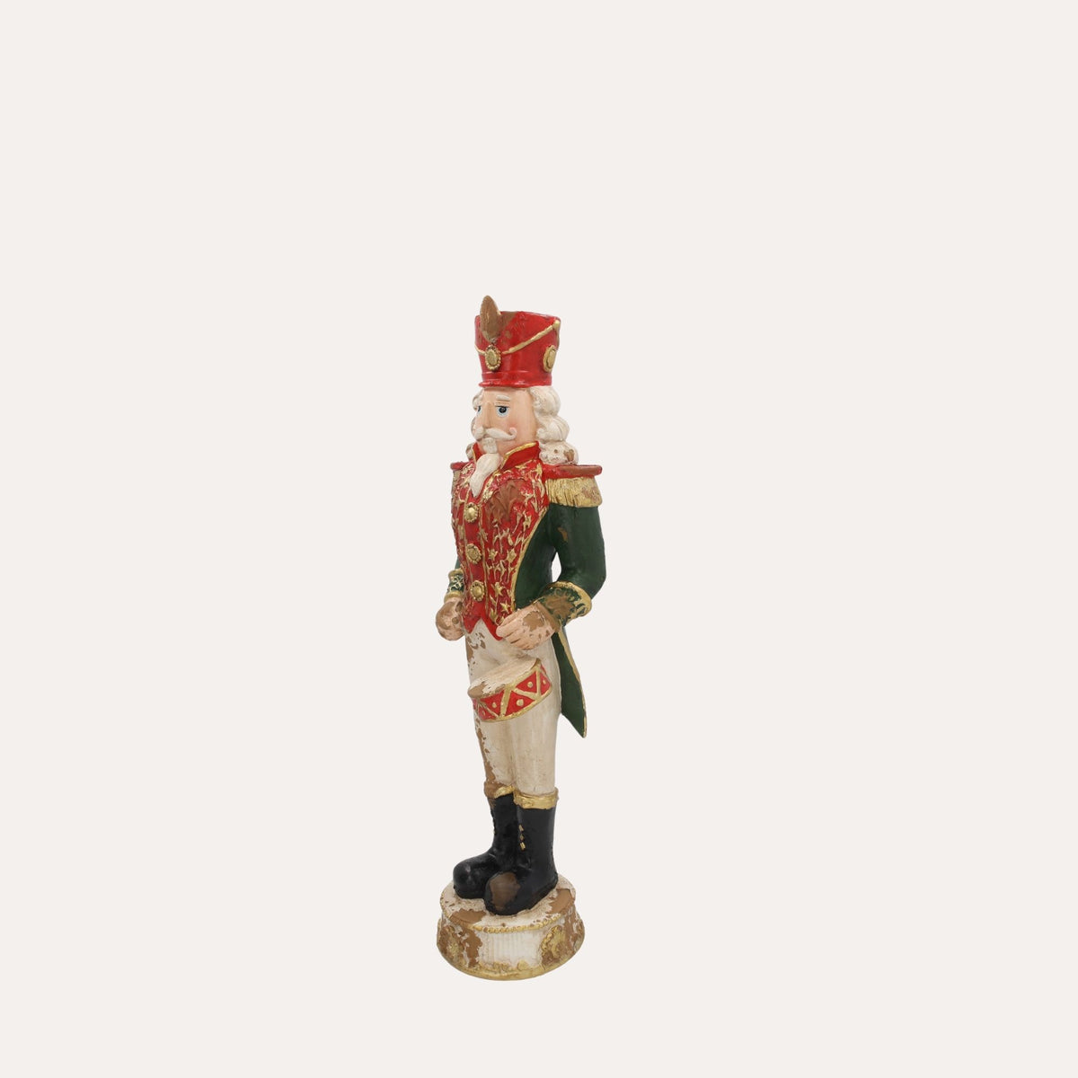Tamburino Natalizio in Resina Rosso H.60x15 cm - KeyHome Store