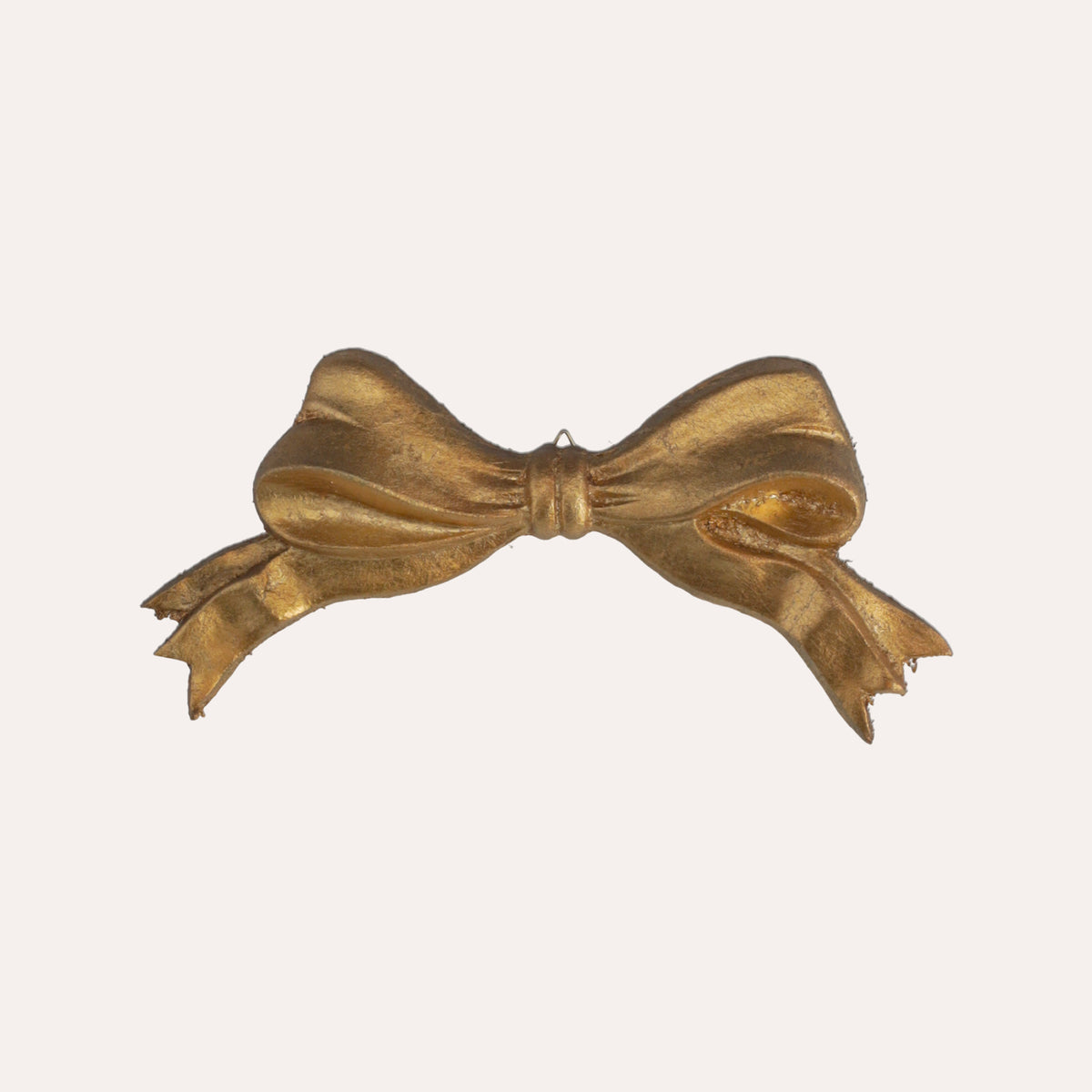 Noeud Décoratif Doré En Bois Sculpté