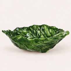 Fruttiera Verza in Ceramica Verde Smeraldo Ø.33 cm - KeyHome Store