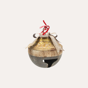 Ghianda Natalizia in Latta Verde e Oro H.35x35 cm - KeyHome Store