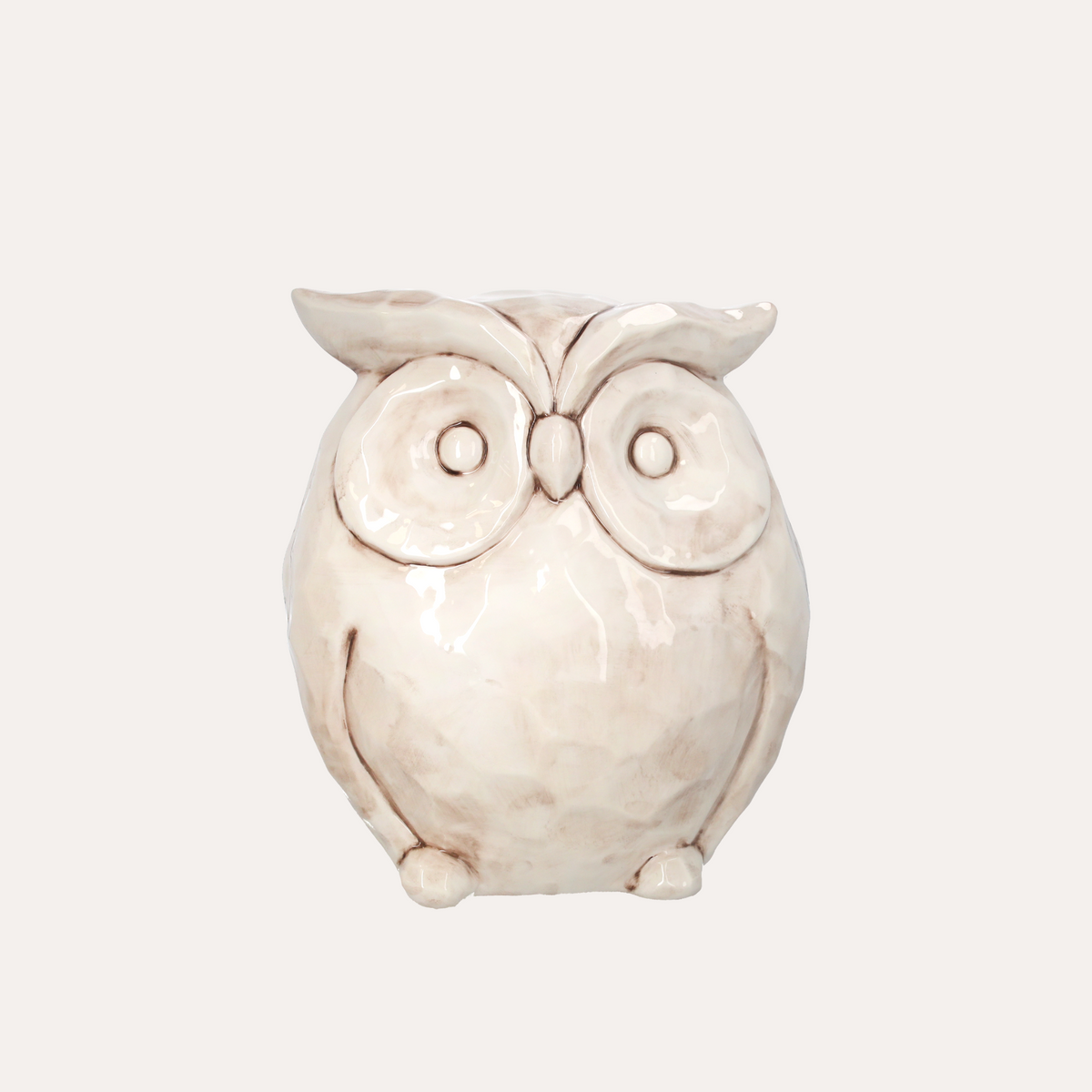 Gufo in Ceramica Antik H. 37 cm