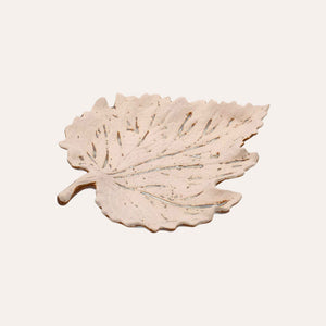 Hoja decorativa de cerámica beige: elegante efecto arenado