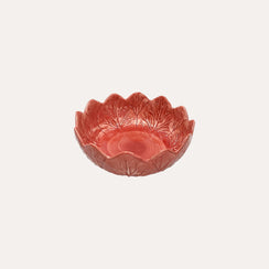 Große Radicchio-Salatschüssel aus rosa Keramik Ø.30x10 cm