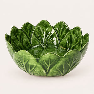 Saladeira Verza Grande em Cerâmica Verde Esmeralda Ø.29 cm - KeyHome Store