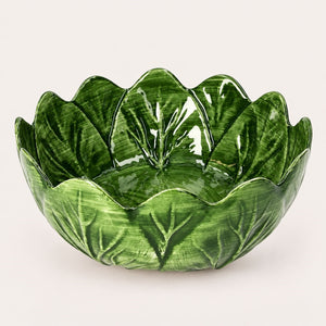 Insalatiera Verza Media in Ceramica Verde Smeraldo Ø.21 cm - KeyHome Store