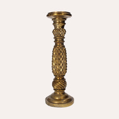 Porta Candele in Resina Oro H.40x13 cm - KeyHome Store