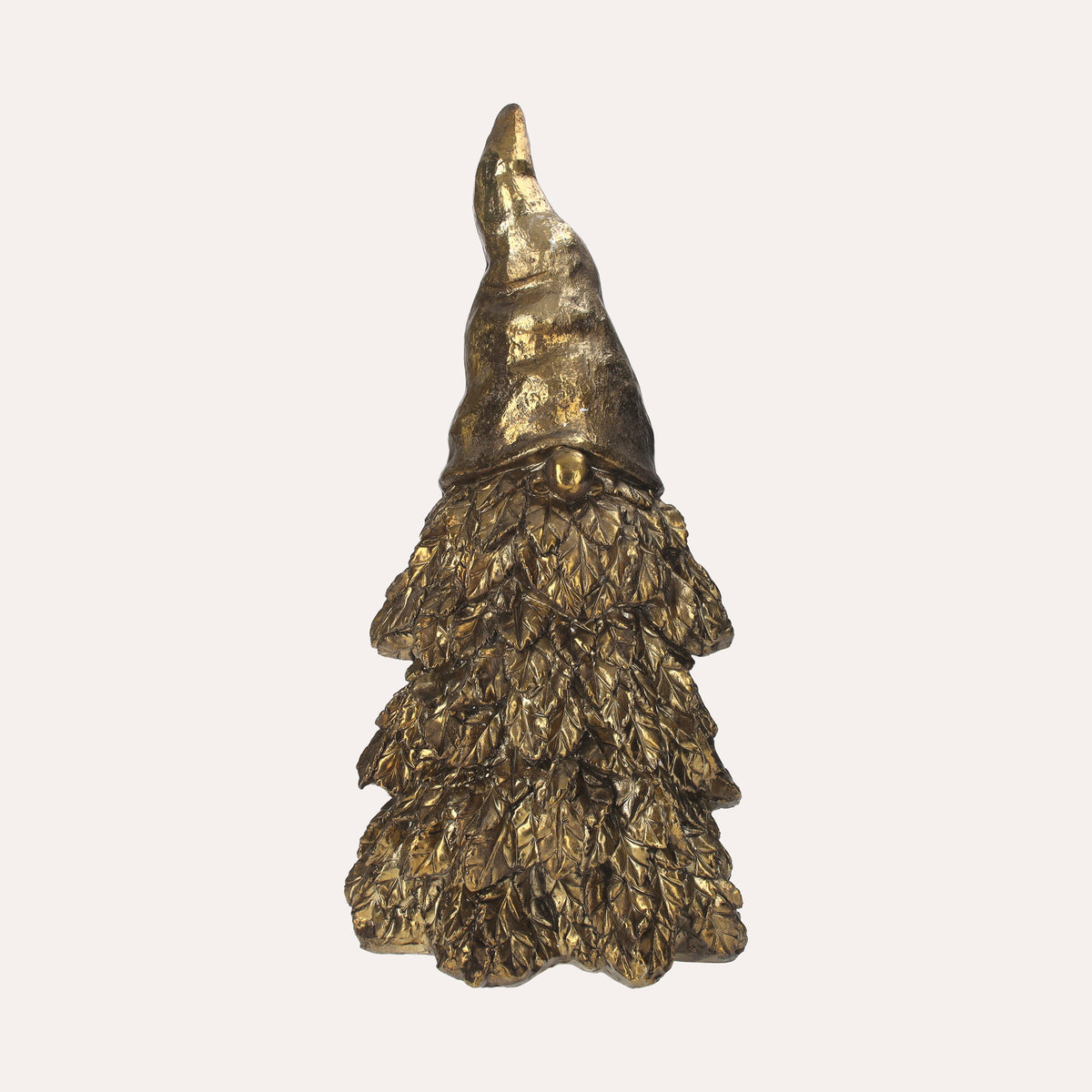Statue Gnome en Résine Dorée H. 60cm