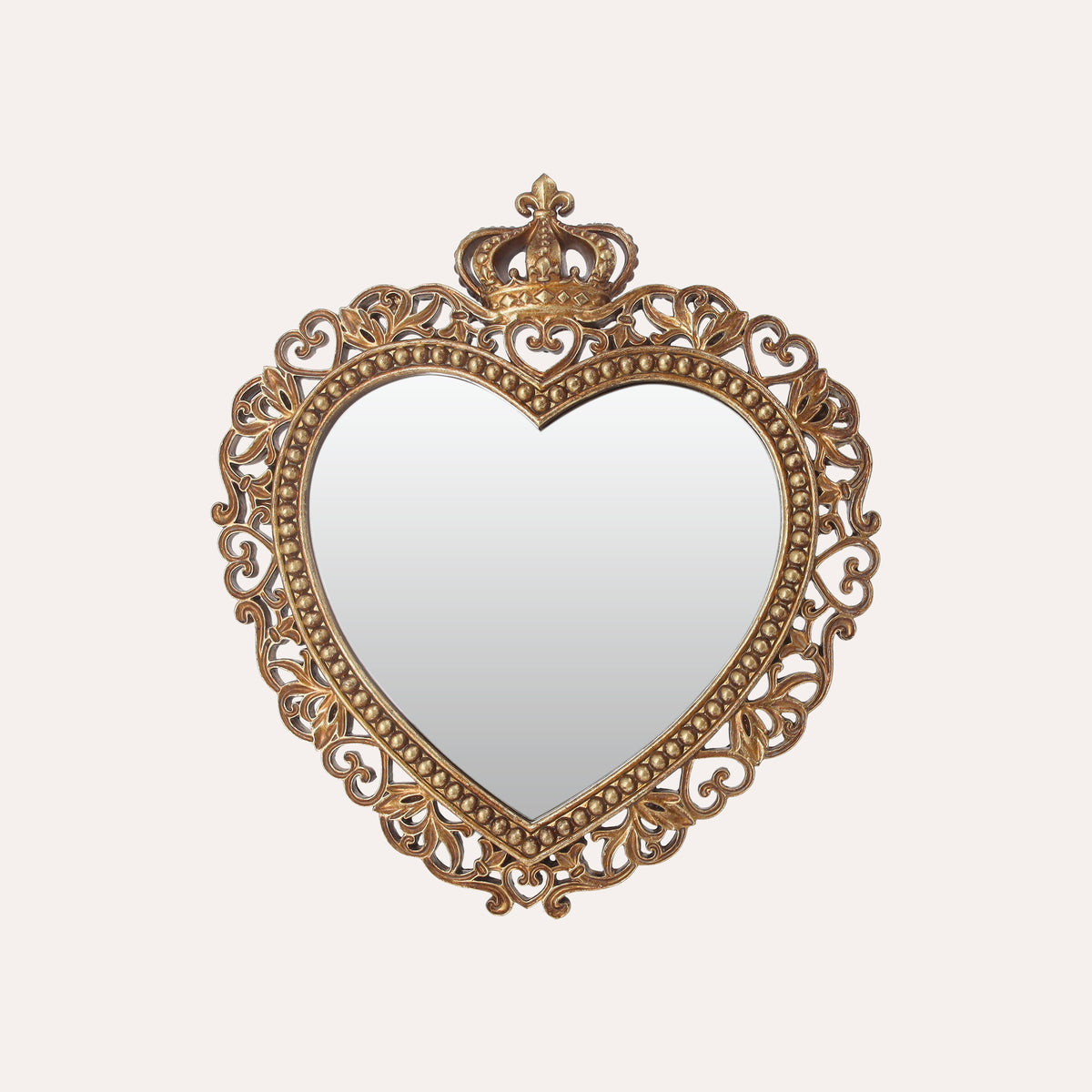 Portafoto Cornice a cuore colore Oro (30x27cm)