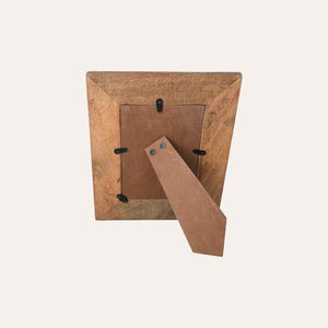 Hand Carved Photo Frame with Diamond Motifs