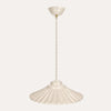 Small White Ceramic Chandelier with Braid Ø.20 cm