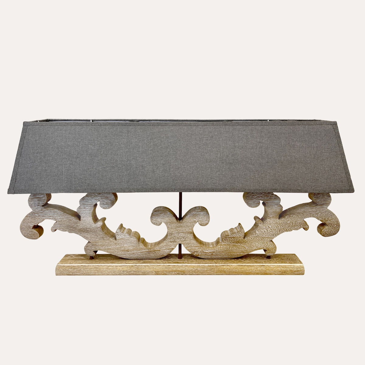 Lampada Shabby 3 Luci in Legno H.47x98x22 cm - KeyHome Store