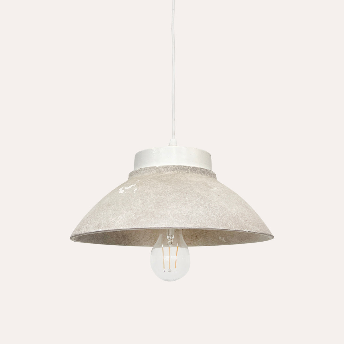 Lampadario Vintage Tortora e Bianco Ø. 30cm