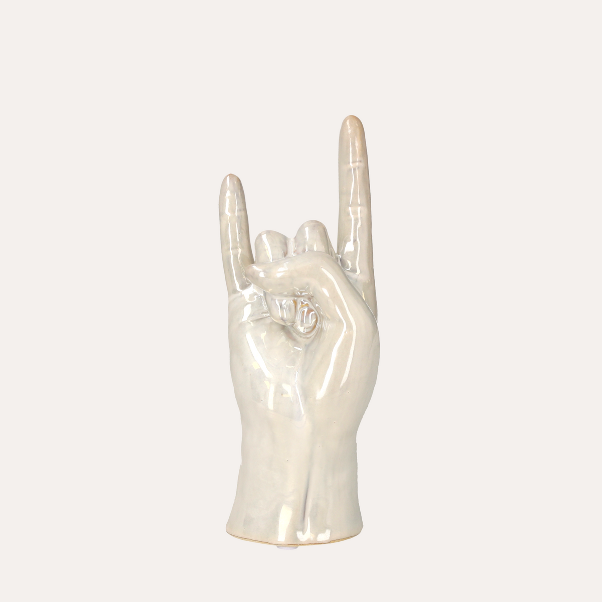 Mano decorativa “Corna” in ceramica H.22×10×7 cm
