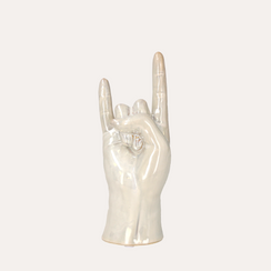 Main décorative « Corna » en céramique H.22×10×7 cm
