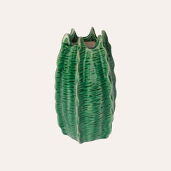 Vasetto Decorativo a Forma di Cactus in Ceramica
