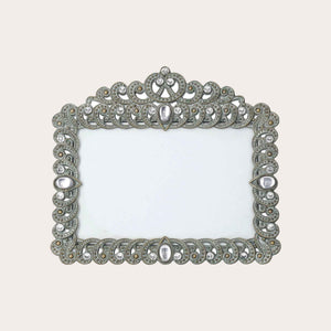 Metal photo frame with gems