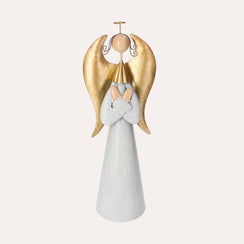 Ange décoratif de Noël en tôle H. 41 cm