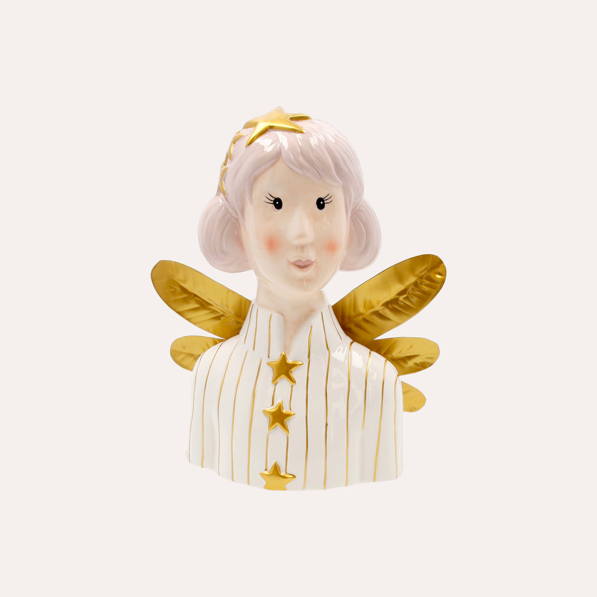 Busto de Ángel en Cerámica – 25 x 21 x 10 cm