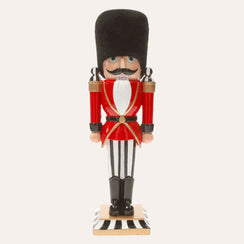 Soldado quebra-nozes em resina decorativa h. 35cm