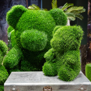 Orso Verde Grande in Erba Sintetica H.75x60x40 cm - KeyHome Store