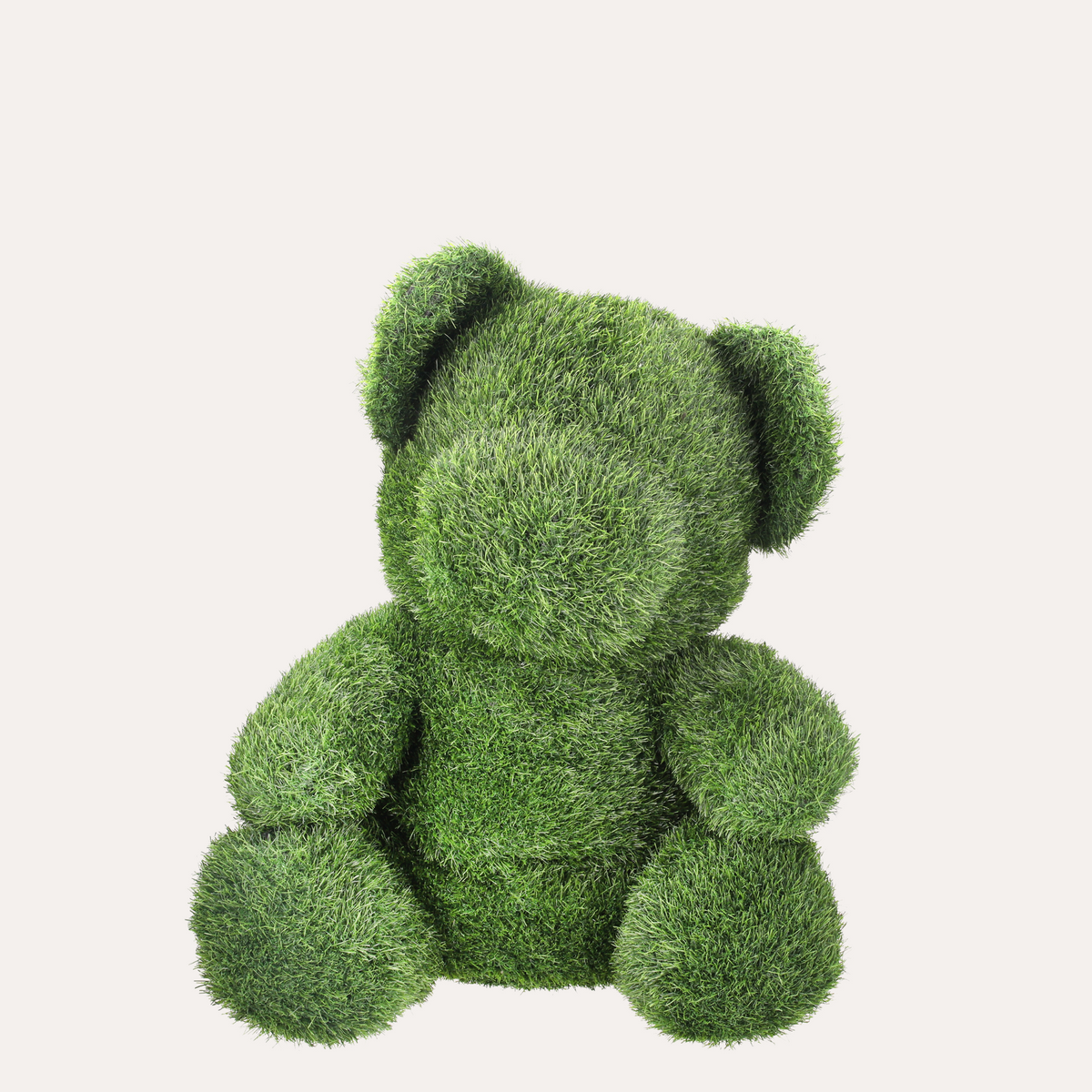 Orso Verde Grande in Erba Sintetica H.75x60x40 cm