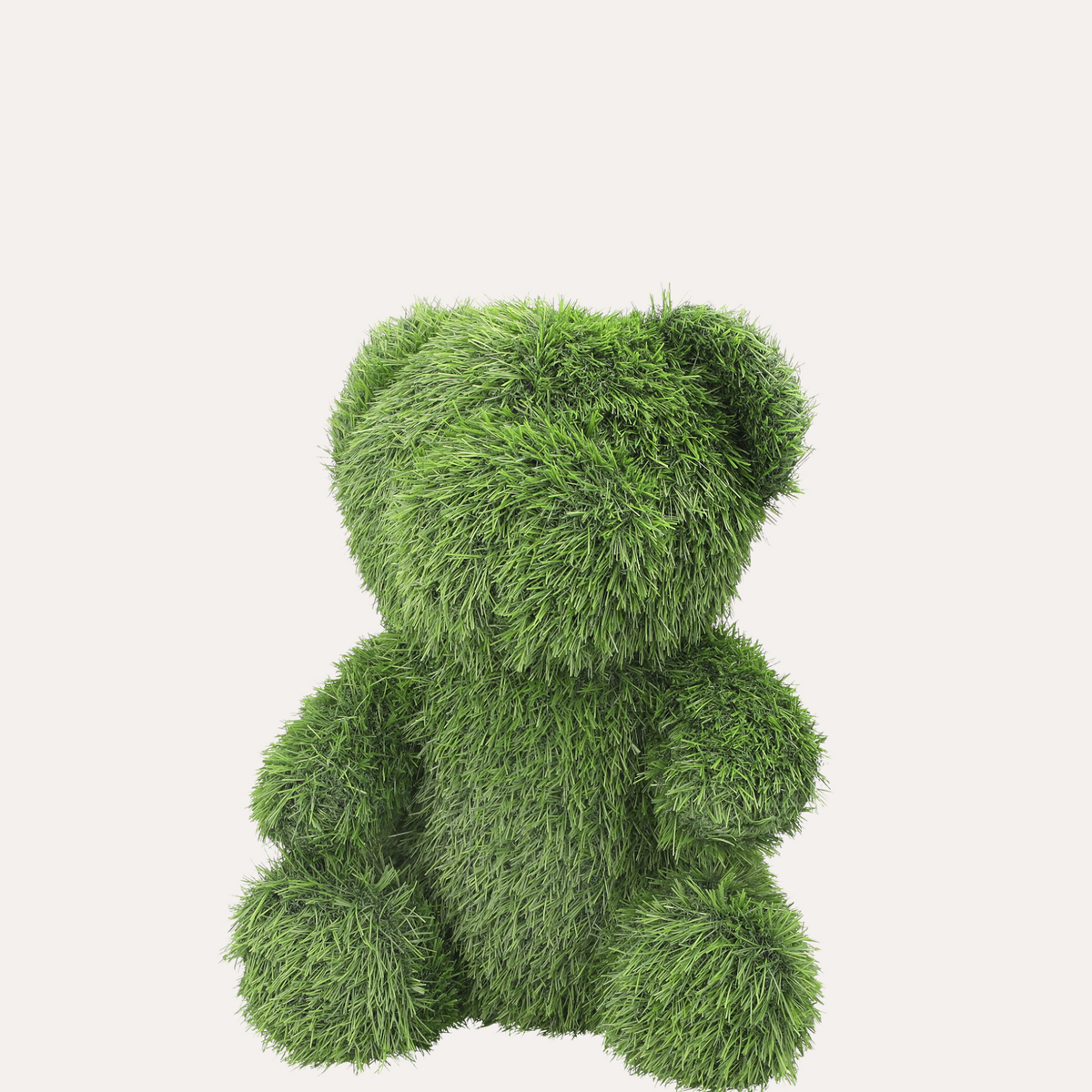 Orso Verde Medio in Erba Sintetica H.50x35x30 cm