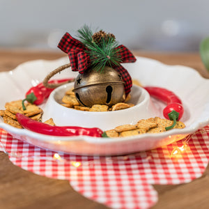 Palla di Natale in Metallo Oro Ø.9 cm - KeyHome Store