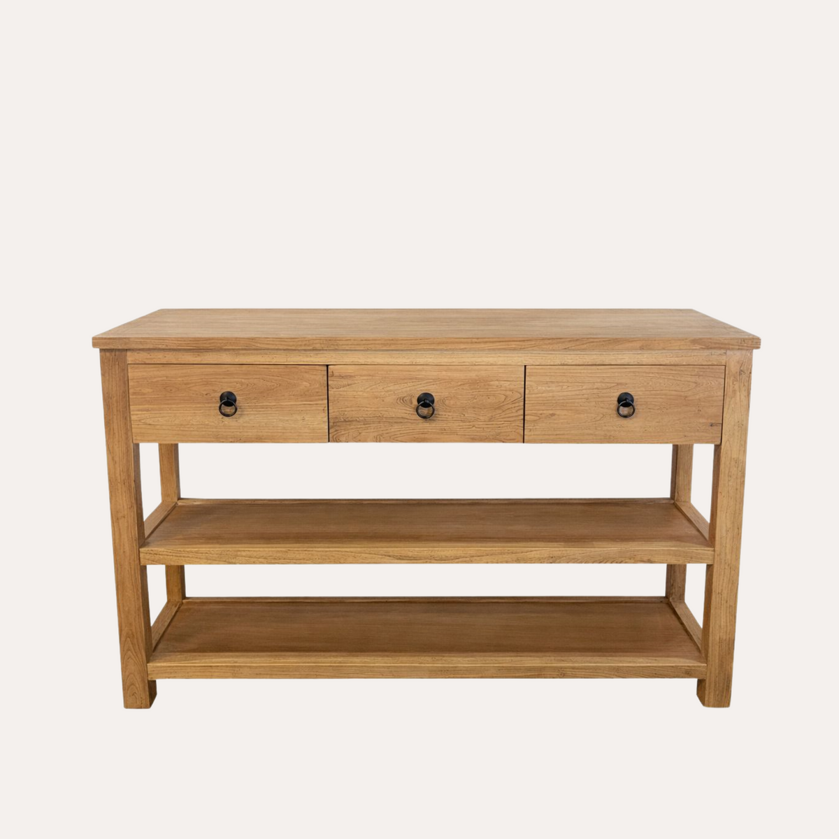 Penisola da Cucina in Legno Naturale 120x60x90 cm