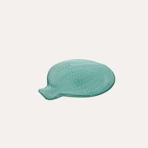 Set 2 Piatti Pesce in Vetro Verde Acqua 30x25 cm
