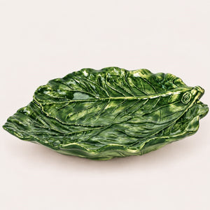 Piatto Verza in Ceramica Verde Smeraldo Ø.38 cm - KeyHome Store
