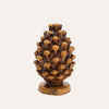 Pigna Artigianale in Terracotta Giallo Senape H.16 cm