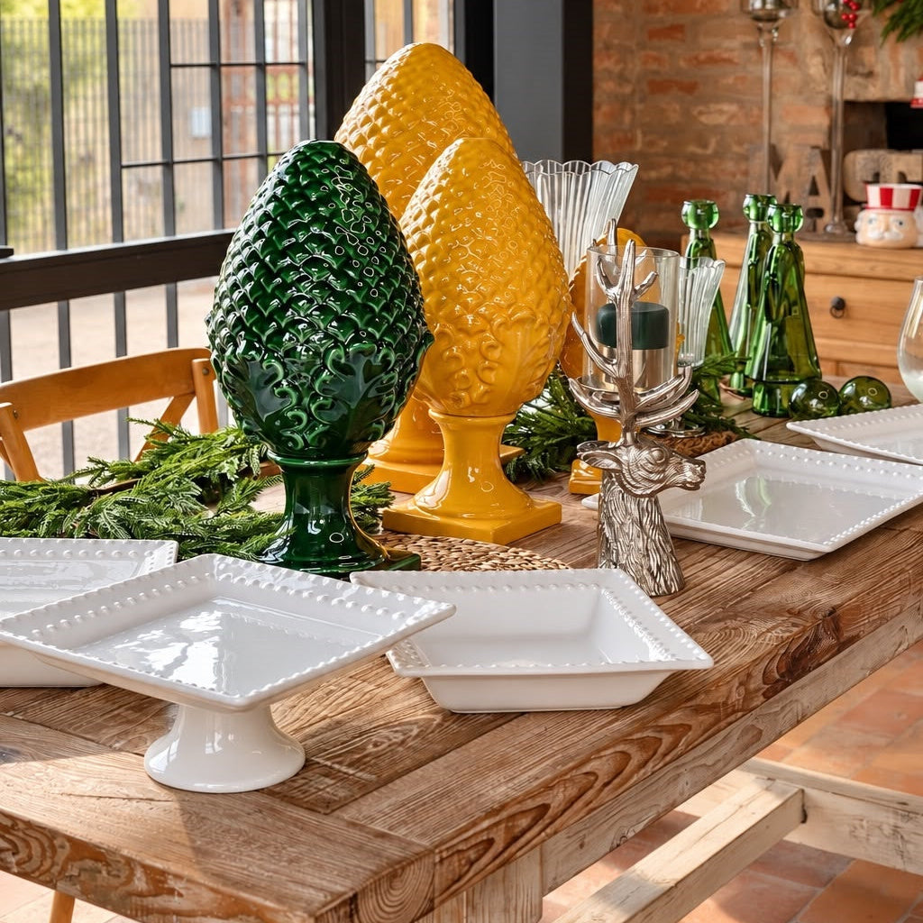 Pigna in Ceramica Verde H.60 cm - KeyHome Store