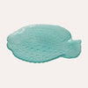 Green Glass Fish-Shaped Plate