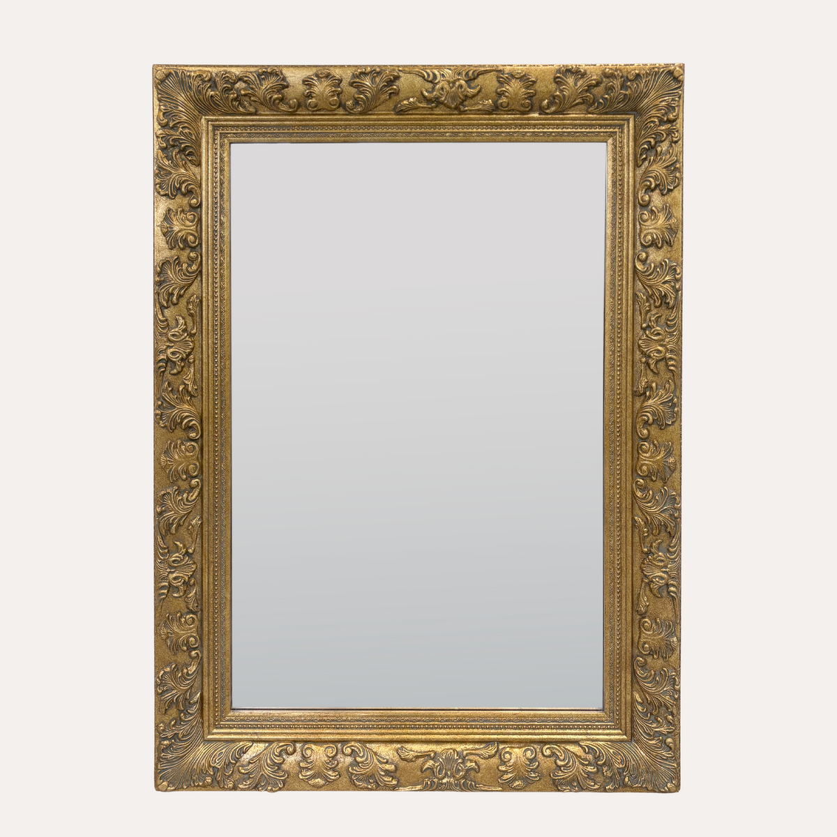 Specchio da Parete con Cornice in Legno Oro 90x120 cm