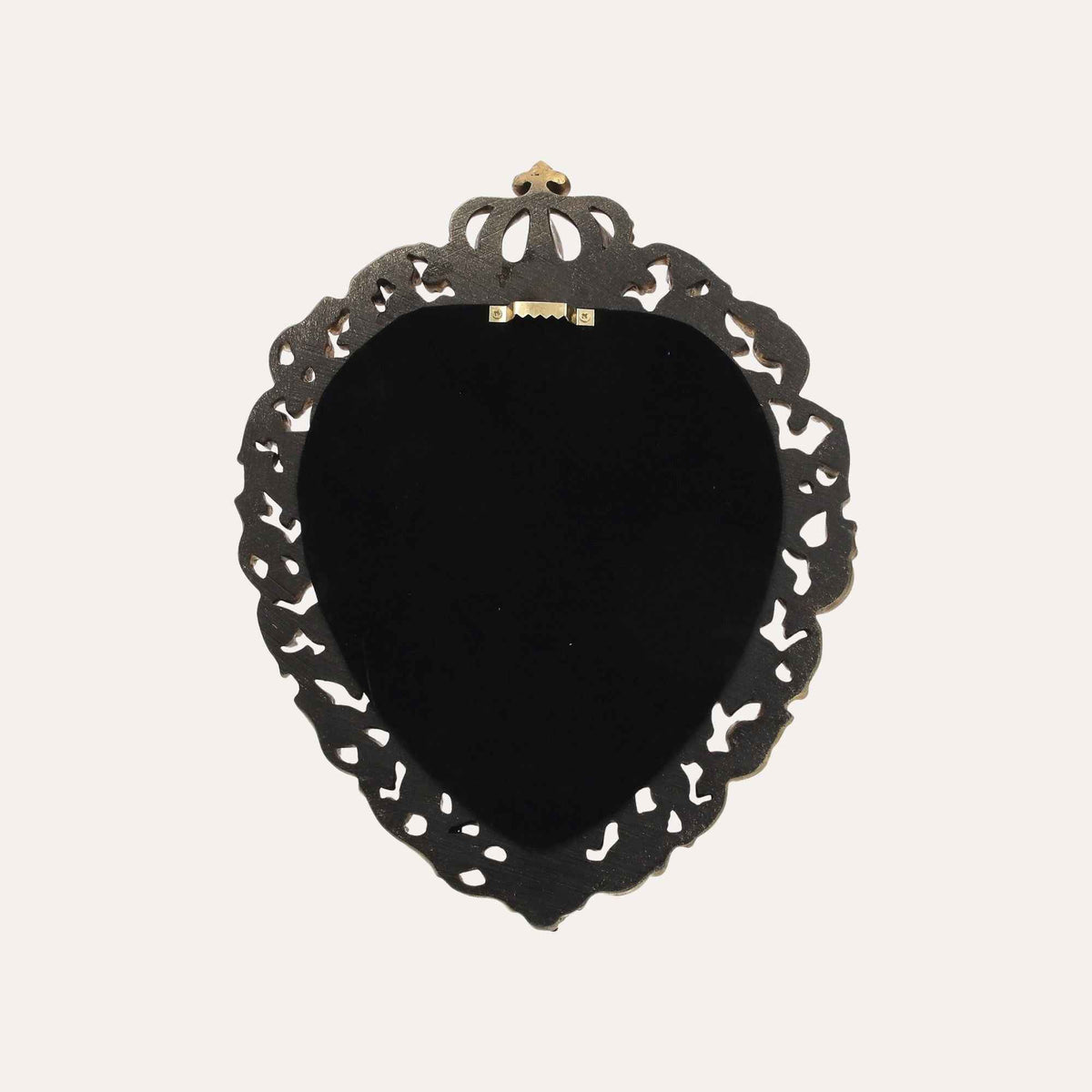 Specchio Cuore in Resina Oro H.30x23x3cm