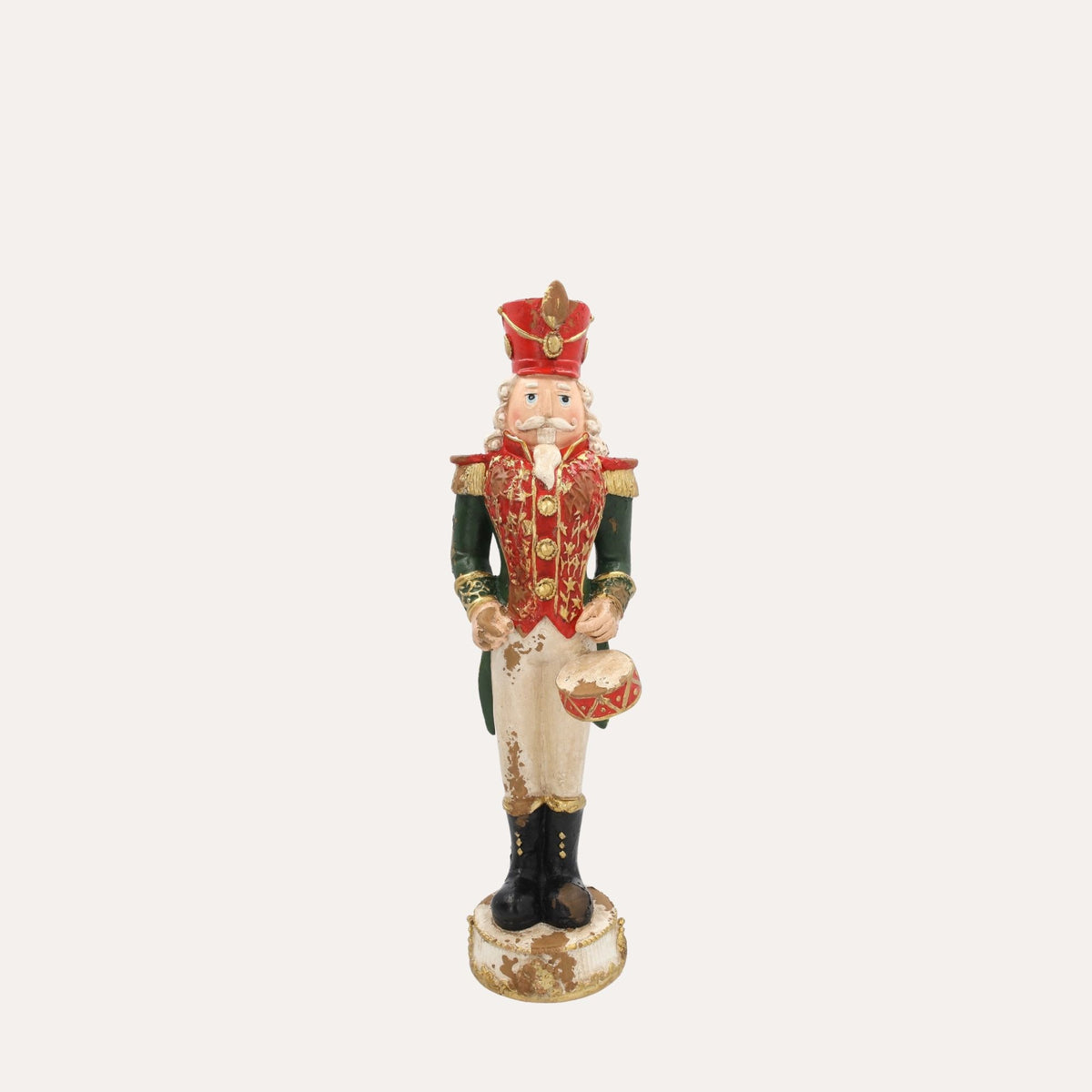 Tamburino Natalizio in Resina Rosso H.60x15 cm - KeyHome Store