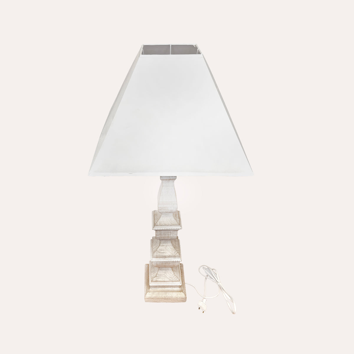 Lampada da Tavolo Quadrata con Paralume