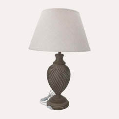 Lampada Attorcigliata con Paralume
