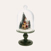 LED-Glasvitrine mit Weihnachtsmann H.30 cm