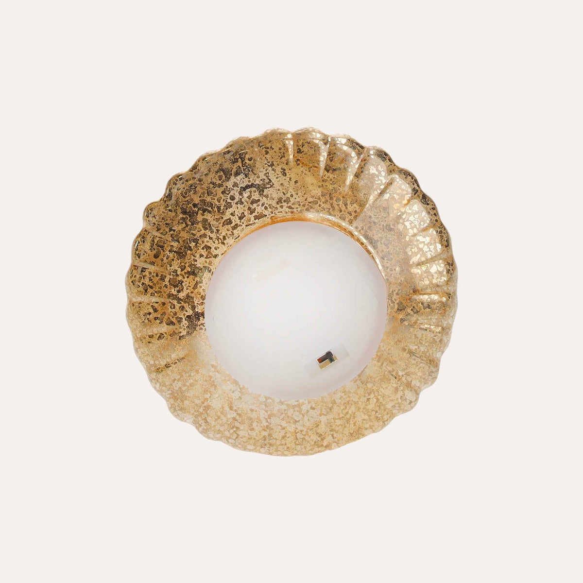Arbre LED en verre doré pour centres de table de Noël