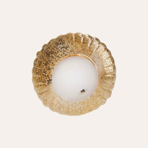 Arbre LED en verre doré pour centres de table de Noël