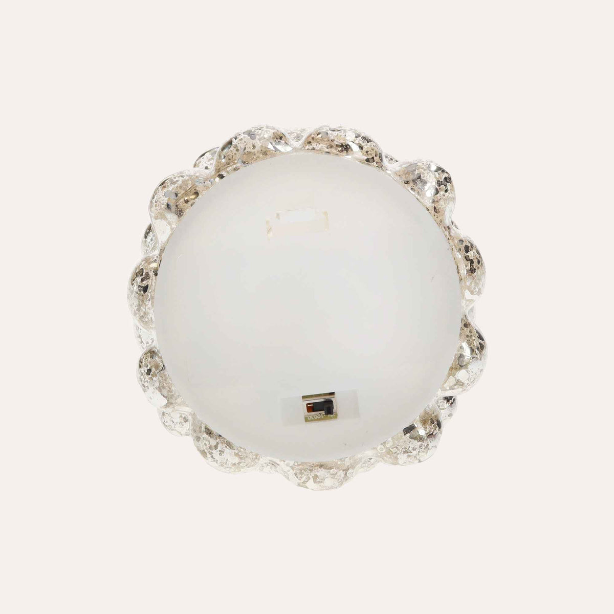 Alberello a LED in Vetro Argento per Regali e Decorazioni