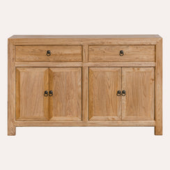 Aparador Estilo Vintage Madera Natural 150x40x90H