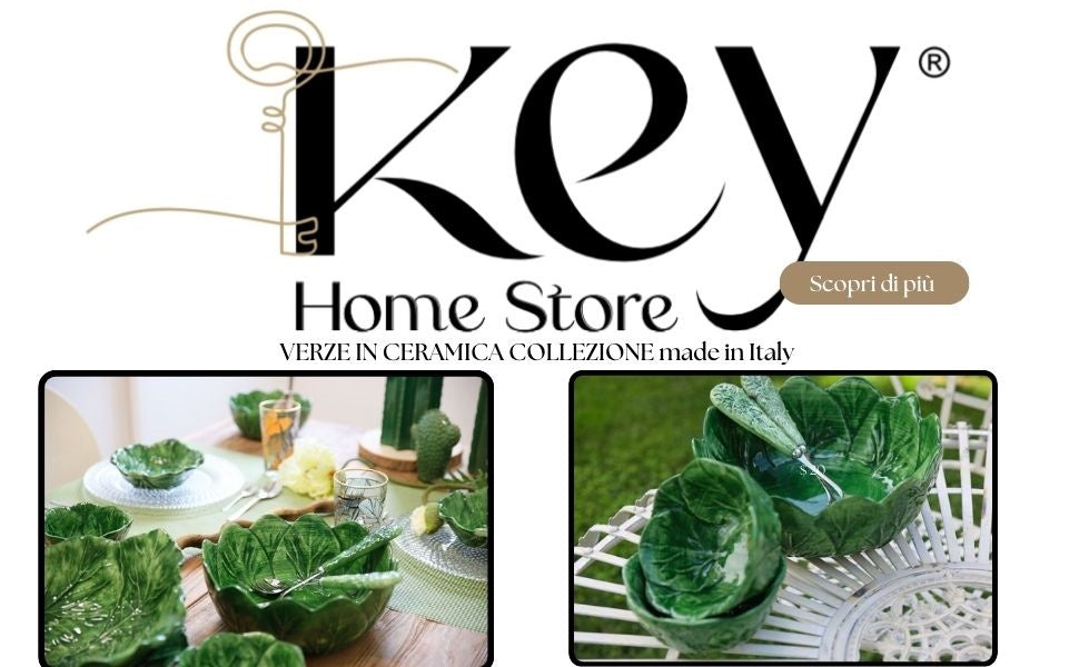 Insalatiera Verza Media in Ceramica Verde Smeraldo Ø.21 cm - KeyHome Store
