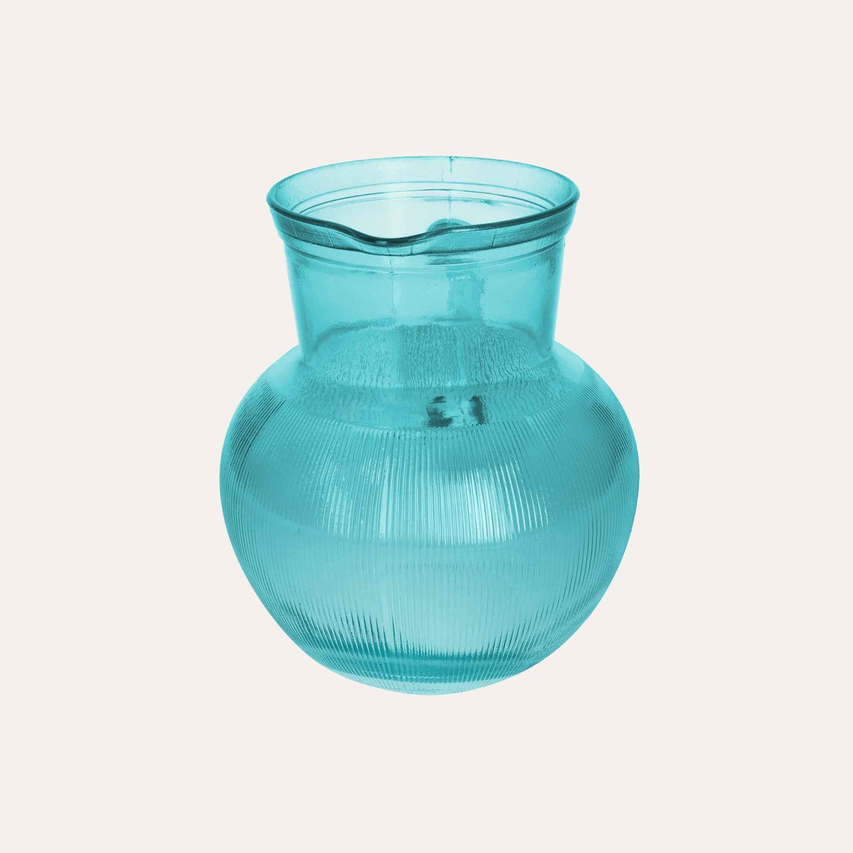 Jarra de Sobremesa de Vidrio Reciclado Azul - Jarra para Bebidas y Aperitivos