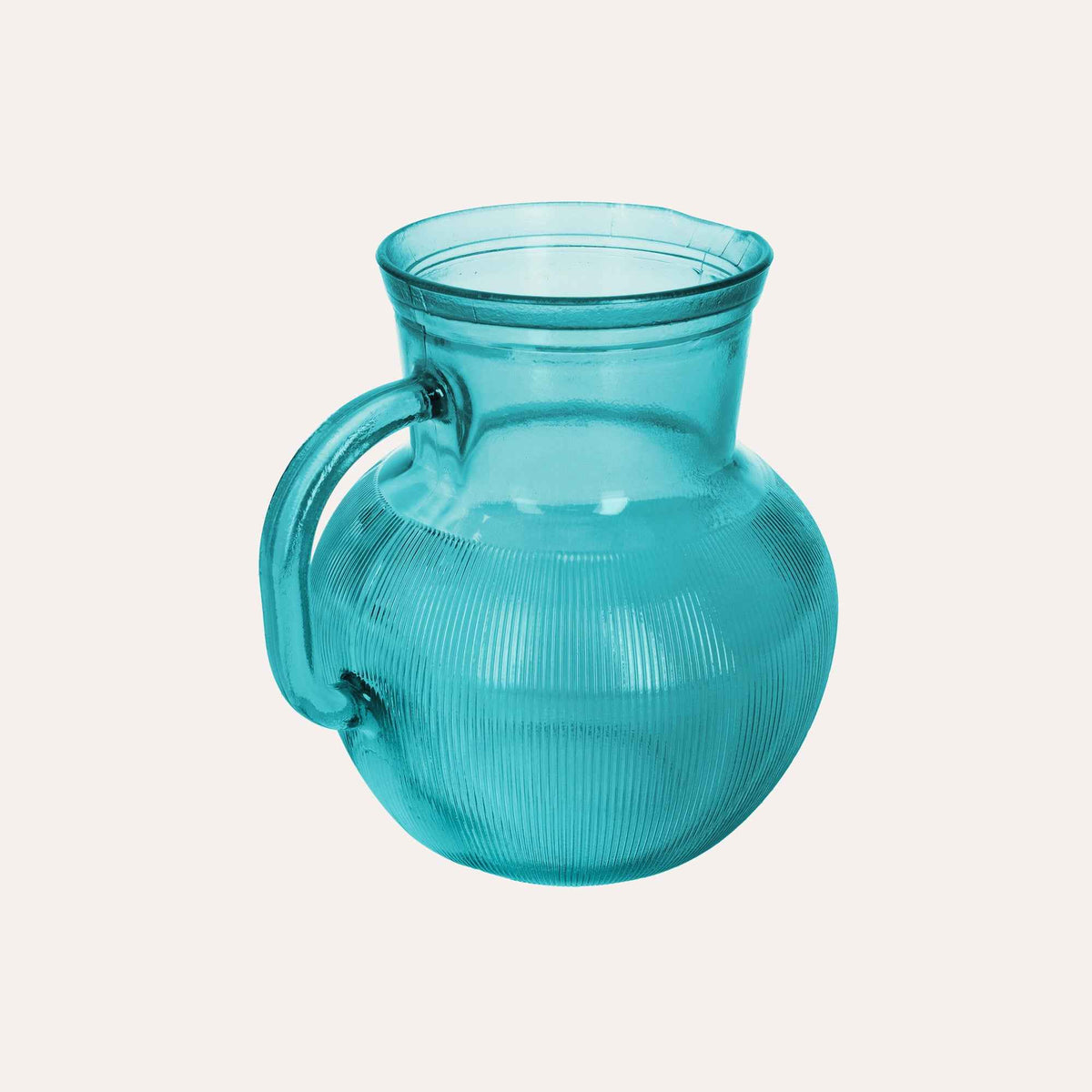 Jarra de Sobremesa de Vidrio Reciclado Azul - Jarra para Bebidas y Aperitivos