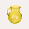 Jarra de mesa de vidrio reciclado amarillo Al. 20 cm