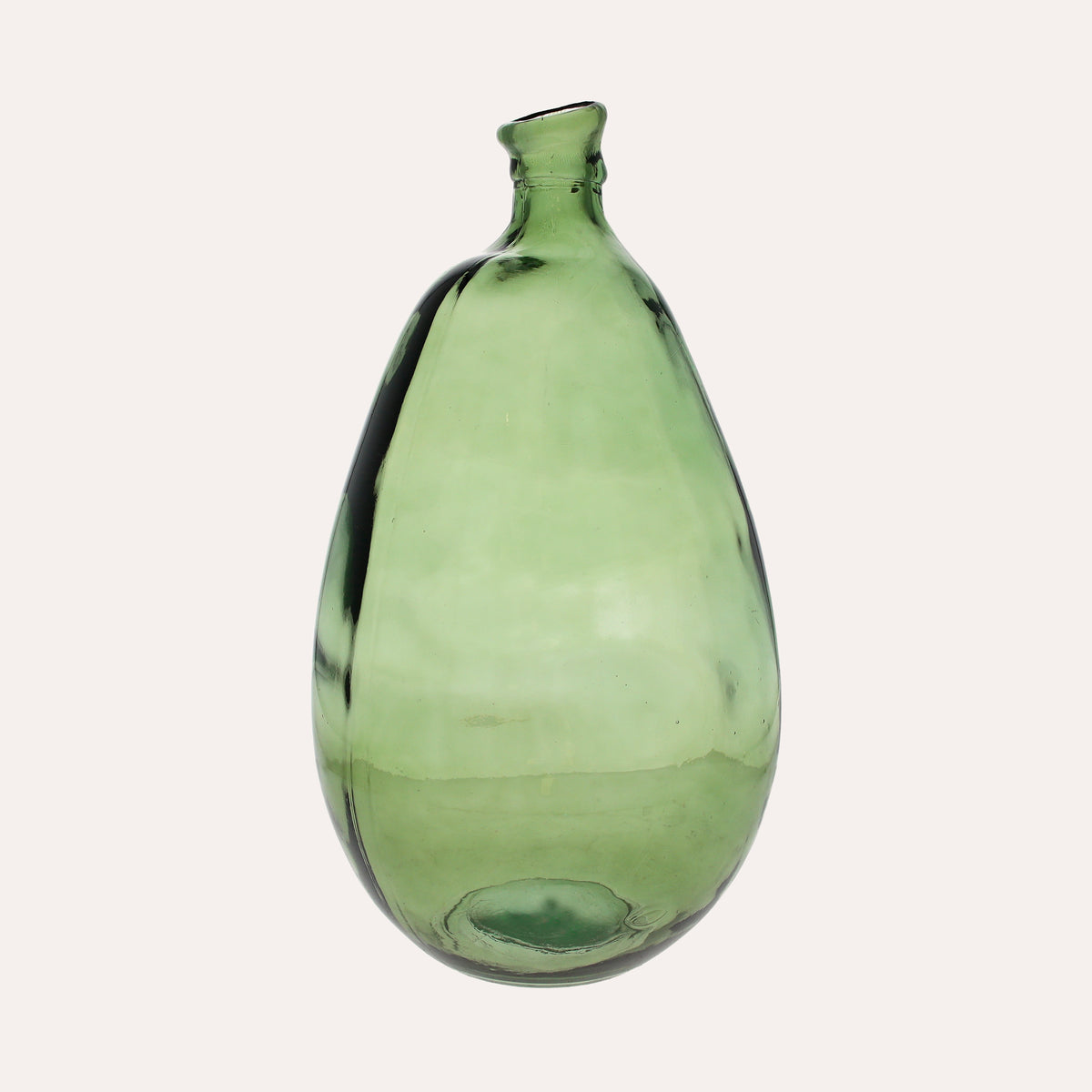 Green Wineskin in Glass