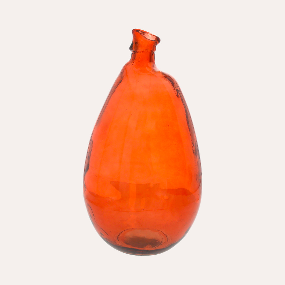Orange wineskin in glass